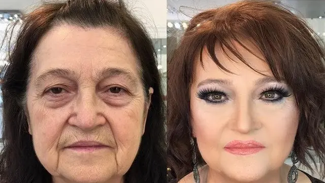 transformasi makeup awet muda