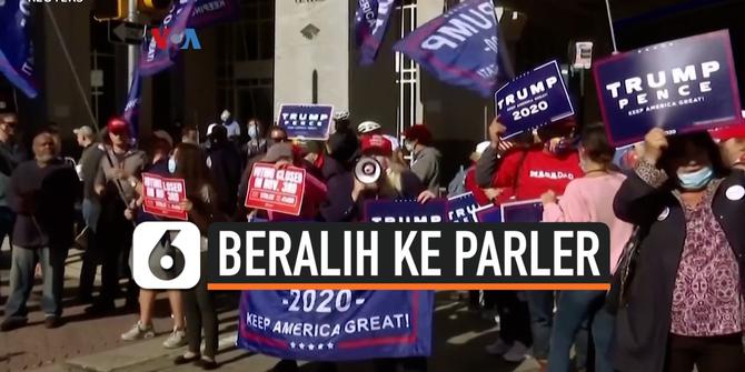 VIDEO: Merasa Disensor di Twitter dan Facebook, Pendukung Trump Beralih ke Parler
