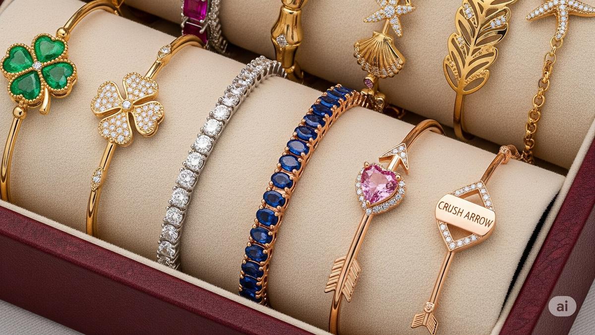 10 Model Gelang Emas Batu Wanita Terbaru 2025, Elegan dan Tidak Berlebihan