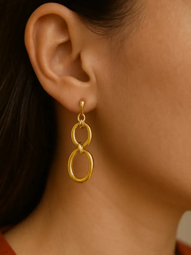 Model Anting Emas untuk Baju Batik yang Kekinian (Foto: ChatGPT)