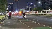 Demo Buruh di Depan Gedung DPR Selesai, Jalan Gatot Subroto Lengang