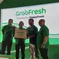 Peluncuran fitur GrabFresh di aplikasi Grab bekerja sama dengan penyedia jasa belanja HappyFresh di Jakarta, Kamis (6/9/2018). Liputan6.com/Agustin S.W.