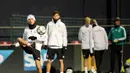 Penyerang senior timnas Jerman, Thomas Muller masih dipercaya untuk tampil dampingi pemain muda pada laga kontra Rusia. (AFP/Robert Michael)