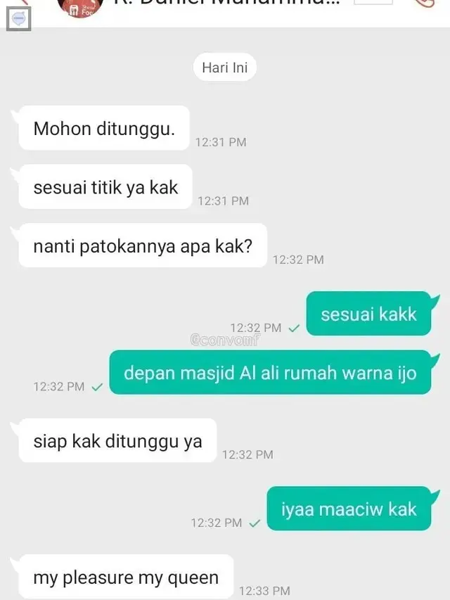 10 Potret Chat Driver Ojol dan Customer Ini Kocak Abis, Bak Bestie