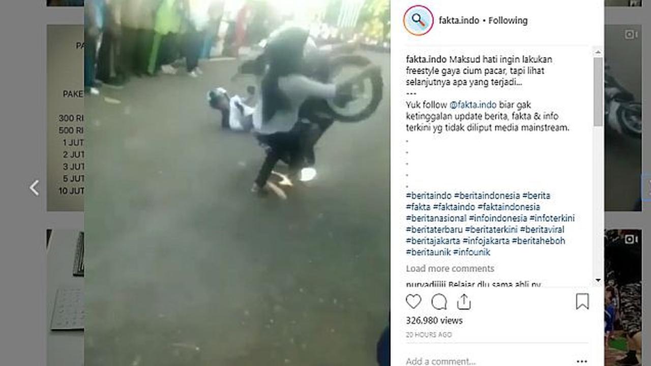 Mencoba Freestyle Cium Pacar, Pria Ini Justru Kena Batunya