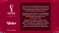 Vidio Berikan Akses Gratis Paket Diamond Hingga Akhir Tahun Kepada Pengguna Langganan Paket Piala Dunia 2022. (Sumber : dok. vidio.com)