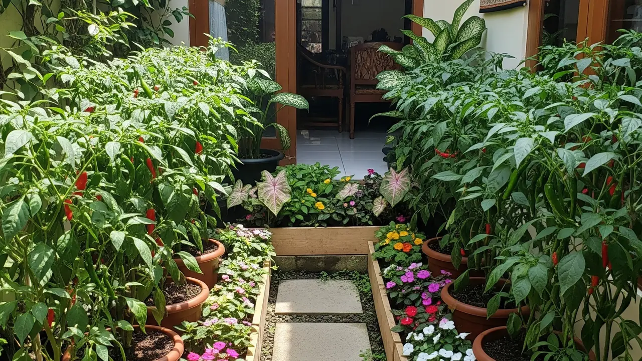 9 Ide Kebun Cabai Estetik dan Rapi
