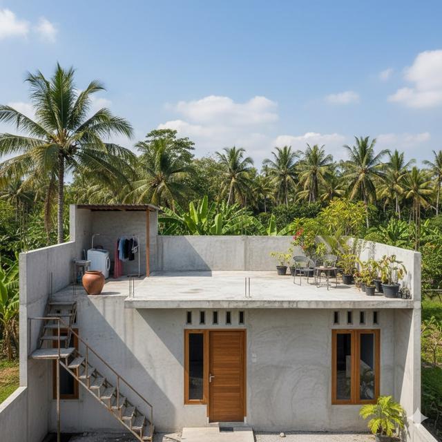 Desain Rumah Tumbuh 1 Lantai Bisa Jadi 2 Lantai