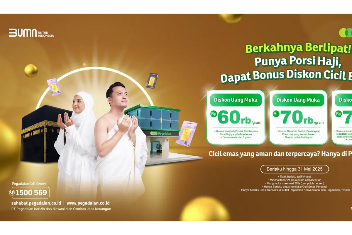 Cara Cicil Emas di Pegadaian agar Dapat Diskon Uang Muka