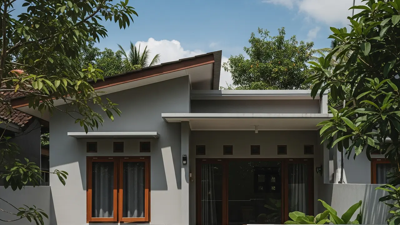 Gambar Rumah yang Sederhana di Lahan Sempit