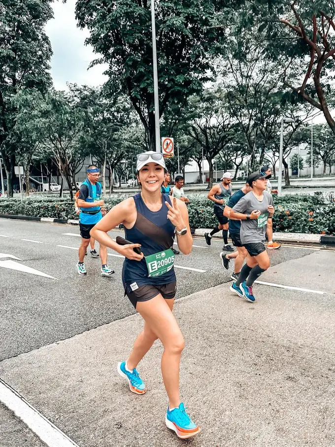 Gisella Anastasia lakoni half marathon di Singapura (Instagram/gisel_la)