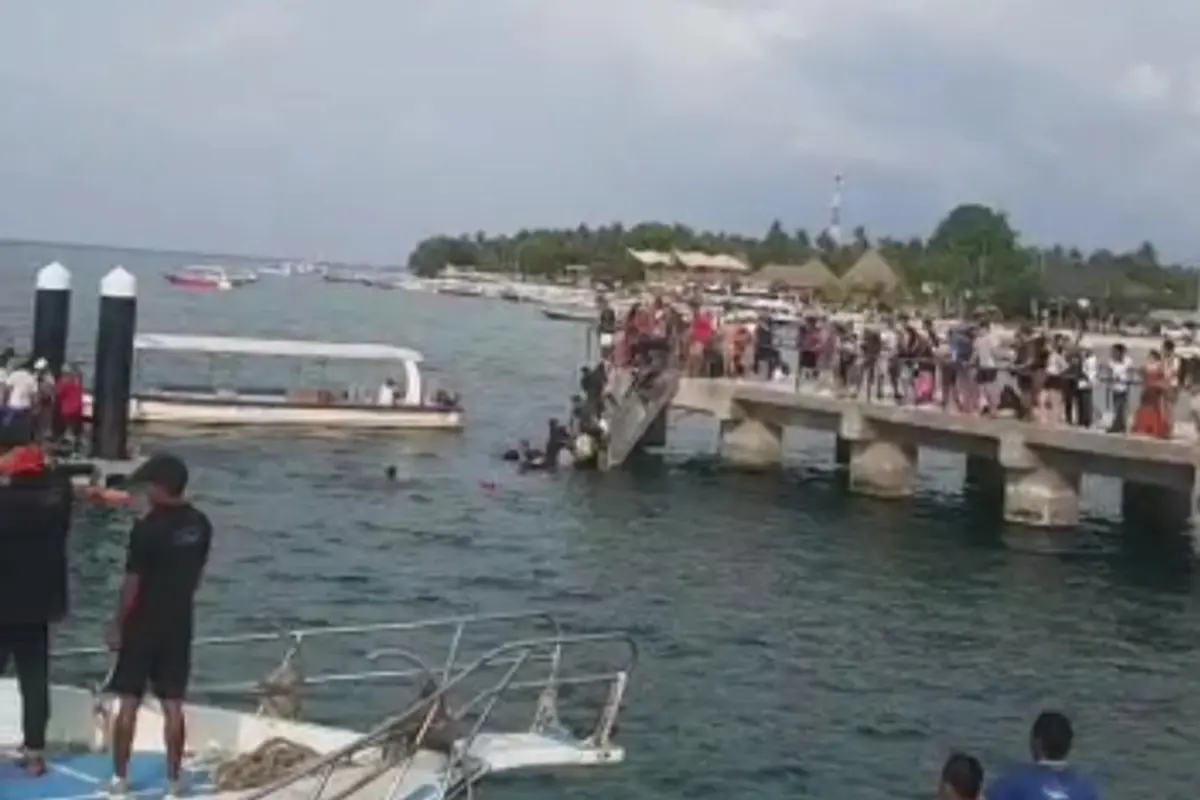 Jembatan Ambruk di Nusa Penida