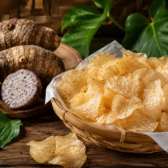 Keripik Gadung Renyah. (AI Generated)