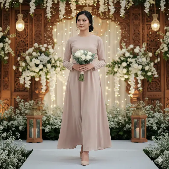 Model Baju Bridesmaid Polos yang Elegan