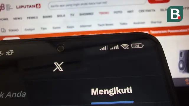 Ilustrasi aplikasi X atau dulu Twitter di smartphone