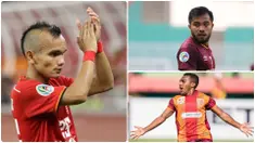 Ratusan pemain berlomba-lomba untuk memperkuat Timnas Indonesia menuju putaran kedua Kualifikasi Piala Dunia 2022. Dari 24 nama yang terpilih, ada beberapa nama pemain top yang tidak masuk dalam daftar. Berikut 7 pemain top yang tidak dipanggil ke Timnas Indonesia. (kolase foto Bola.com)