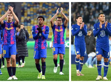 Barcelona dan Chelsea sama-sama meraih kemenangan tips 1-0 pada matchday keempat Liga Champions 2021/2022, Rabu (03/11/2021) dini hari WIB. Hasil tersebut membuat keduanya menempati peringkat kedua klasemen sementara grup. Berikut ulasannya. (Foto Kolase AFP)