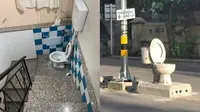6 Penempatan WC di Tempat Terbuka Ini Tidak Terduga, Nyeleneh (1cak Twitter/duniakuli)