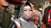Reihana kembali diperiksa KPK terkait Laporan Harta Kekayaan Penyelenggara Negara (LHKPN). (Liputan6.com/Angga Yuniar)