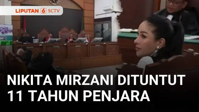 Nikita Mirzani terdakwa kasus dugaan tindak pidana pemerasan dan pencucian uang dituntut 11 tahun penjara oleh Jaksa Penuntut Umum. Tanggapan Nikita pun menimbulkan sensasi.