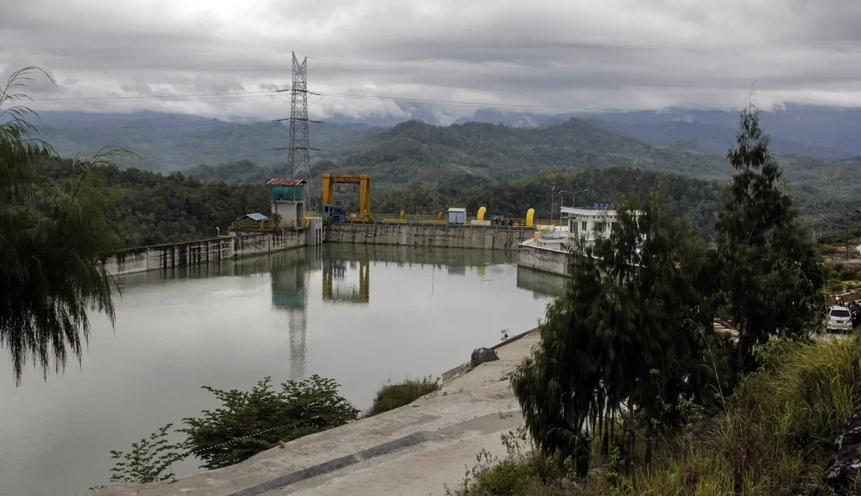 Pembangkit Listrik Tenaga Air (PLTA) Poso di Poso, Sulawesi Tengah, Jumat (25/2/2022). Pengoperasian PLTA Poso dan PLTA Malea mendukung pencapaian target energi baru terbarukan (EBT) sebesar 23 persen pada 2025 dan net zero emission 2060. (Dok PLN)