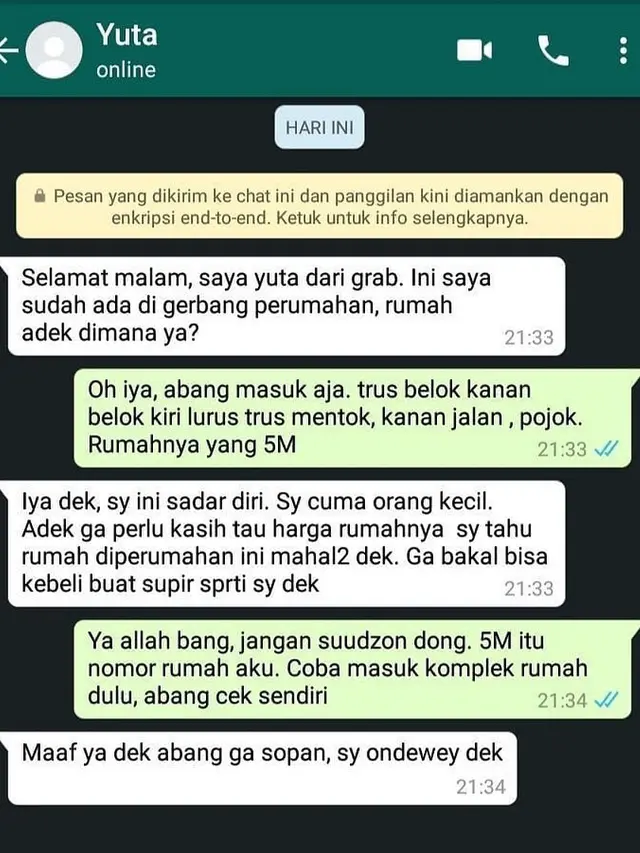 Bikin Garuk Kepala, 8 Chat Tanya Lokasi Driver Ojol dan Penumpangnya
