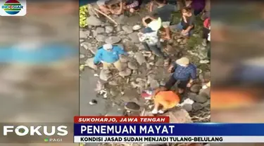 Jenazah malang itu ditemukan seorang pemulung yang sedang mengais barang bekas di pinggir Sungai Bengawan Solo.