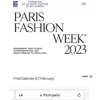 Brand lokal di Paris Fashion Week AW23. Foto: Instagram.
