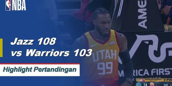 Cuplikan Hasil Pertandingan NBA : Jazz 108 vs Warriors 103