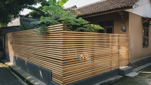 Model Pagar Rumah Kampung Minimalis yang Bikin Tampak Modern (Gemini AI)