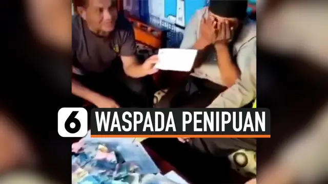 VIDEO: Menangis Tersedu Depan Uang Ratusan Ribu, Pria ini Minta Ampun
