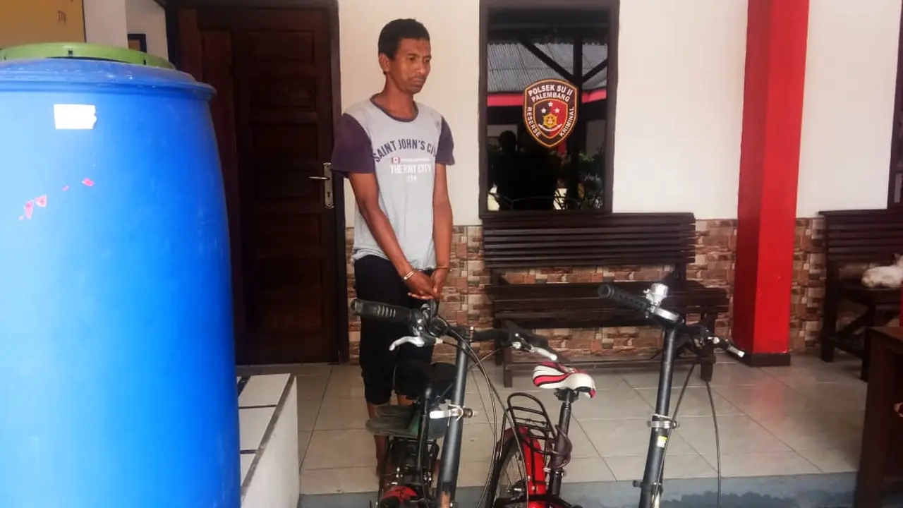 Sepeda Milik Anggota Polisi Jadi Hadiah Pencuri di Palembang untuk Istrinya