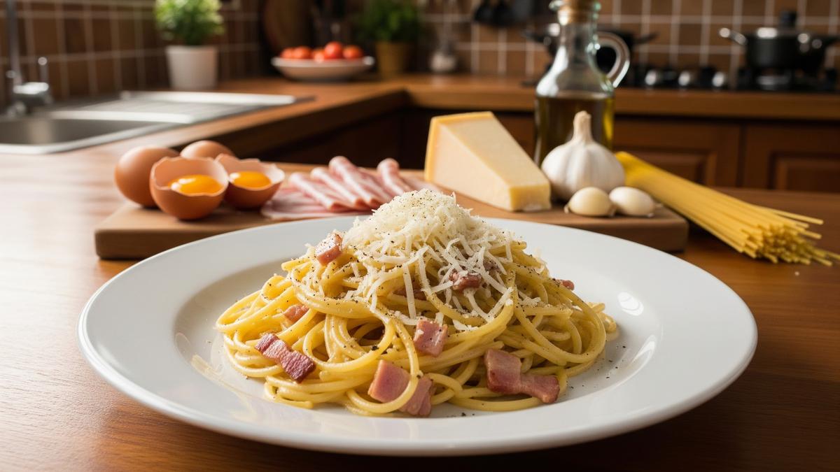 Resep Pasta Karbonara Klasik ala Italia, Creamy Tanpa Krim