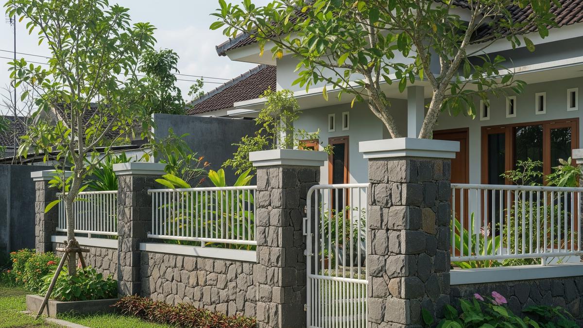 10 Model Pagar Rumah Desa Minimalis Tanpa Cat Mencolok yang Tetap Estetik dan Alami