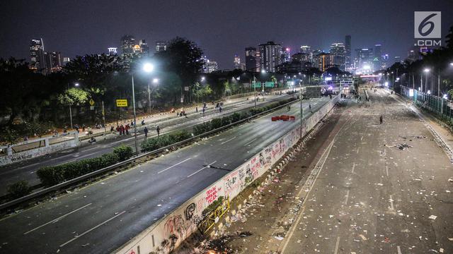 Pasca Demo Mahasiswa, Begini Kondisi di kawasan Jalan Depan DPR