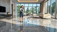 Cara Mengepel Lantai Granit agar Kinclong dan Tidak Licin