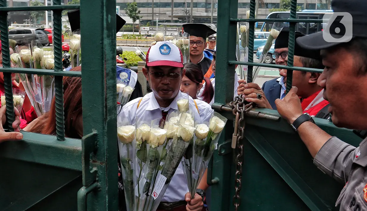 Furqan menuturkan revolusi pendidikan nasional merupakan gerbang perbaikan bangsa. (Liputan6.com/Angga Yuniar)