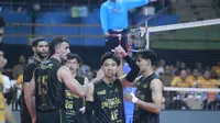 Juara bertahan Jakarta Bhayangkara Presisi berhasil menundukkan Surabaya Samator 3-0 (25-13, 25-21, 25-20) pada laga final four seri satu PLN Mobile Proliga 2025, di GOR Jayabaya, Kediri Kamis (17/4/2025) malam. (Bola.com/Dok. Proliga 2025)