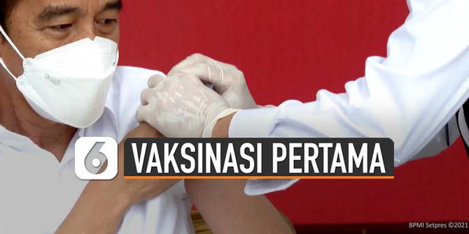 VIDEO: Suntik Vaksin ke Presiden Jokowi, Prof Abdul Muthalib Gemetar