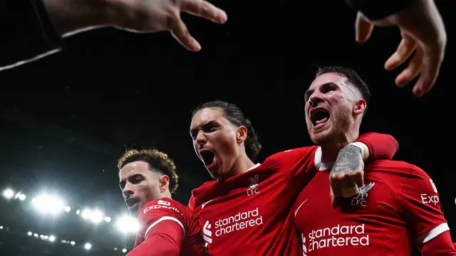 Foto: Gol Tak Terduga Darwin Nunez Buka Keran Gol Kemenangan Liverpool Atas Sheffield United di Liga Inggris
