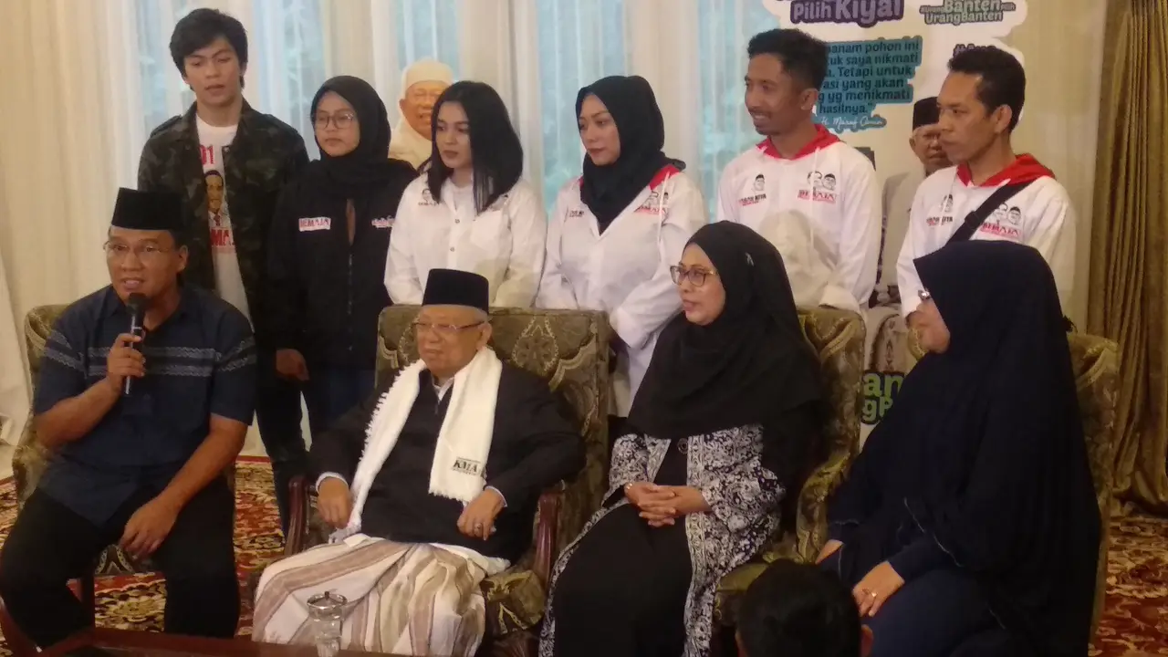 Ma'ruf Amin di kediamannya (Liputan6.com/Putu Merta)