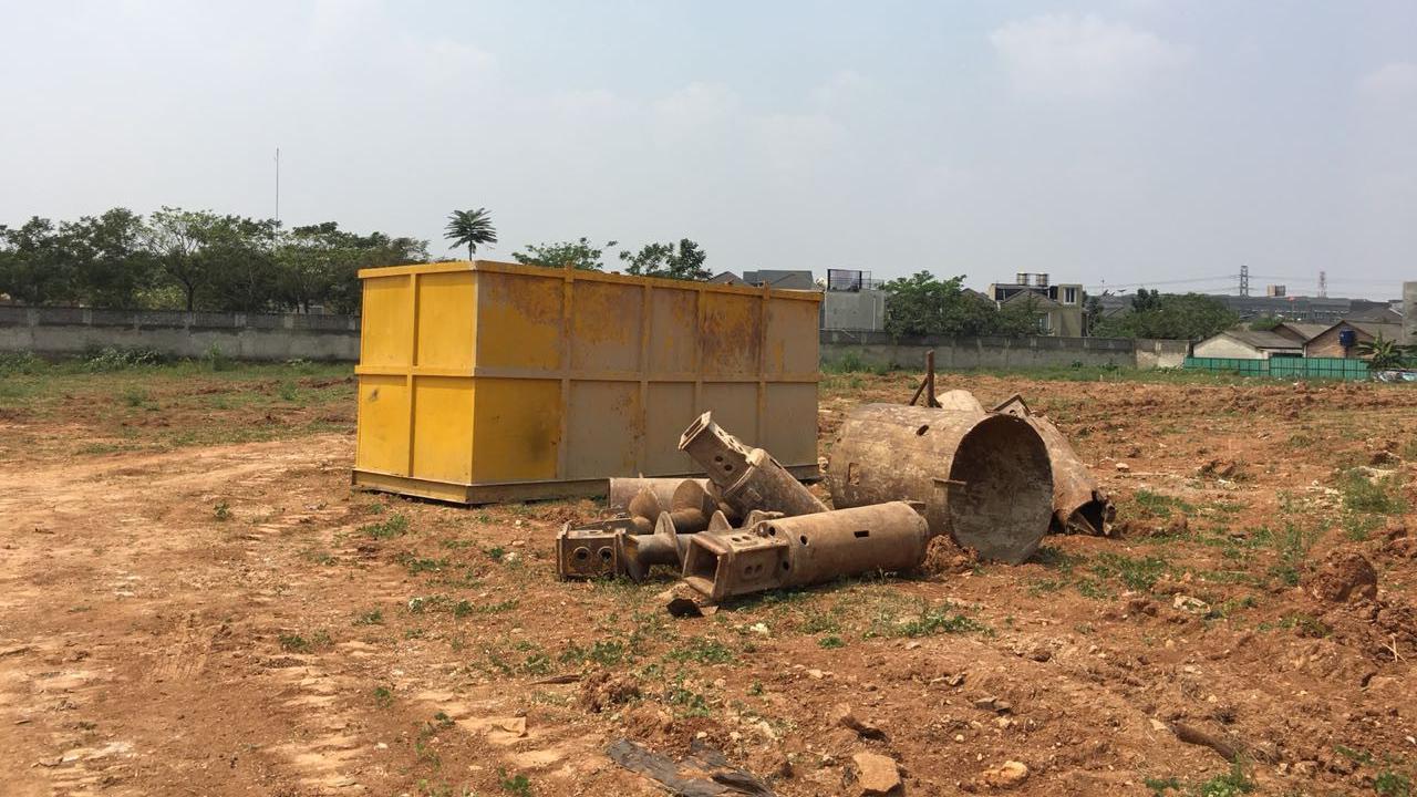 Foto pembangunan apartemen K2 Park.