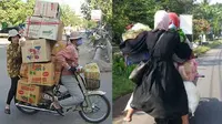 7 Potret Orang Boncengan Bawa Muatan Ini Malah Bikin Kasihan