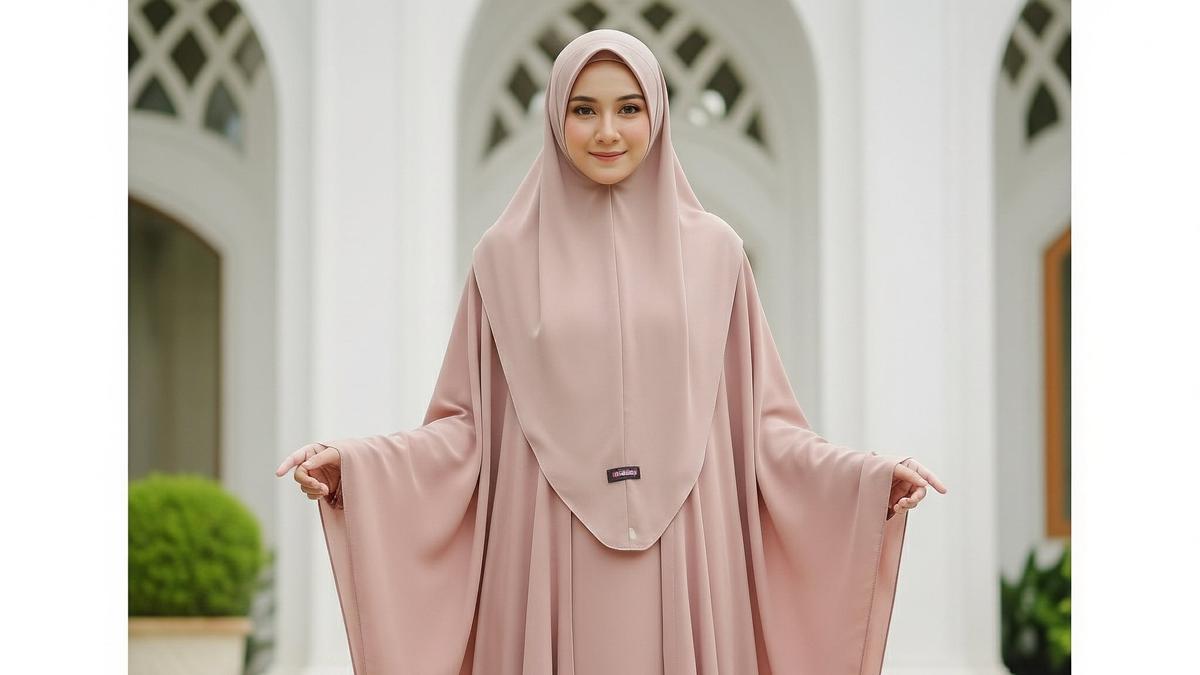 15 Baju Gamis Elegan tapi Simple untuk Kajian, Bisa Dipakai Sholat Tanpa Mukena