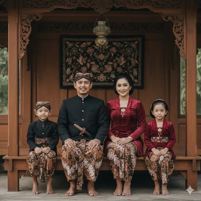 Cara Bikin Foto Keluarga Pakai Baju Adat Jawa di Google Gemini