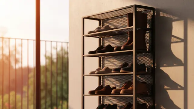 Model Lemari Sepatu Tipis untuk Area Masuk Rumah, Tidak Makan Tempat. AI