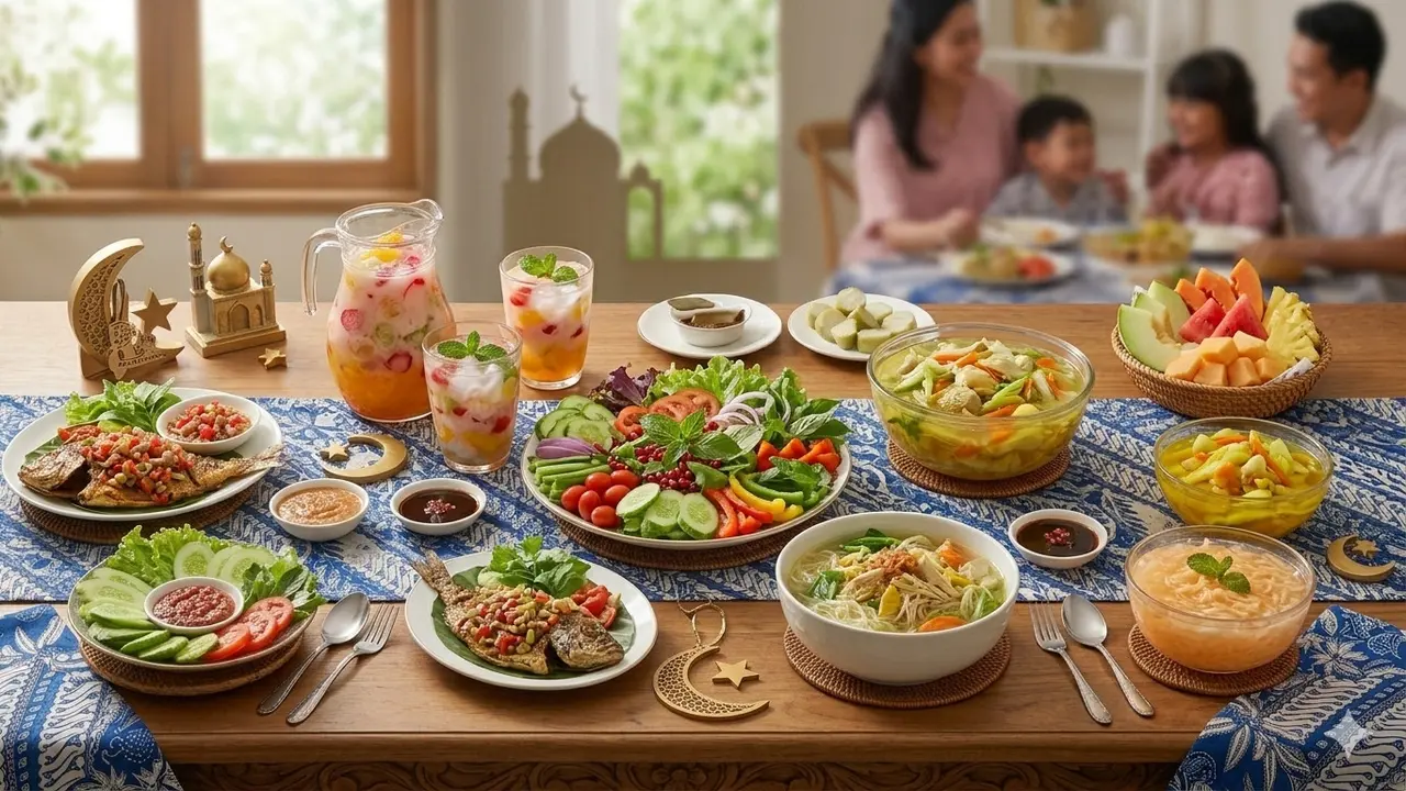 Ide Menu Segar Penyeimbang Makanan Bersantan. Gemini
