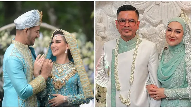 Warna Bajunya Mirip, Ini 6 Beda Pesona Irish Bella di Dua Momen Pernikahannya