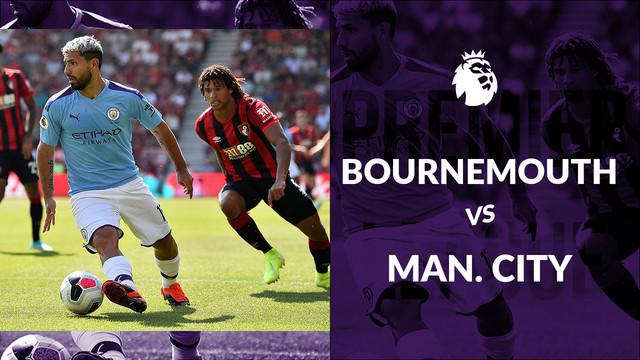 Berita video statistik pertandingan Bournemouth vs Manchester City, Minggu (25/8/2019) di Vitality Stadium, Bournemouth.