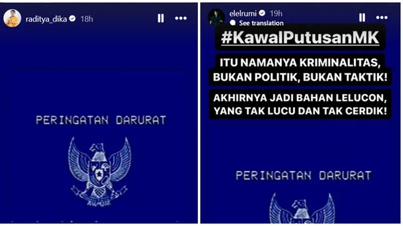 6 Artis Ini Ikut Kawal Putusan MK di Media Sosial, Bergerak Bersama Rakyat